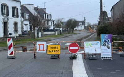 Travaux d’enfouissement des réseaux électriques en cours dans la rue des 3 Frères Le Jeune