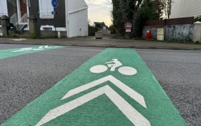 La Ville met en place de la signalétique au sol afin de sécuriser les traversées de routes