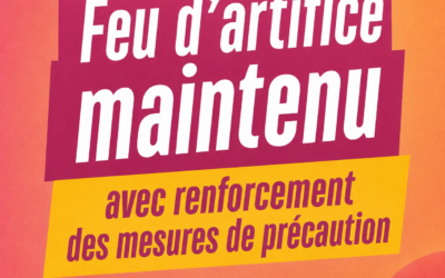 Le feu d’artifice du 14 juillet est maintenu au lac à 23h30