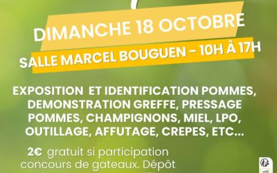 Le 18 octobre, la fête de la pomme s’installe à la salle Marcel Bouguen