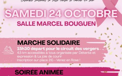 Octobre Rose : marche solidaire et soirée festive le samedi 24 octobre à Plabennec